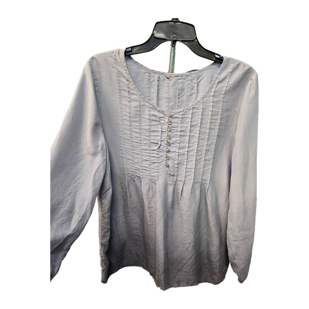 Gray Ombre Boho Blouse Size Large